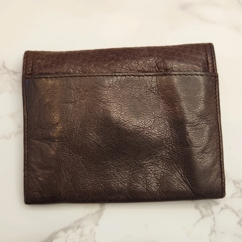 Authentic Christian Dior Vintage Leather Brown Coin Purse - Picture 3 of 10